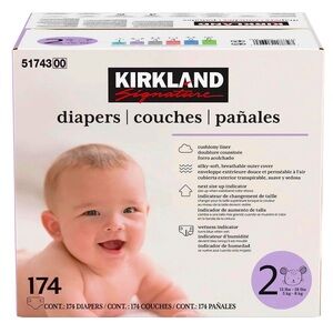 Kirkland diapers size 2 174 count